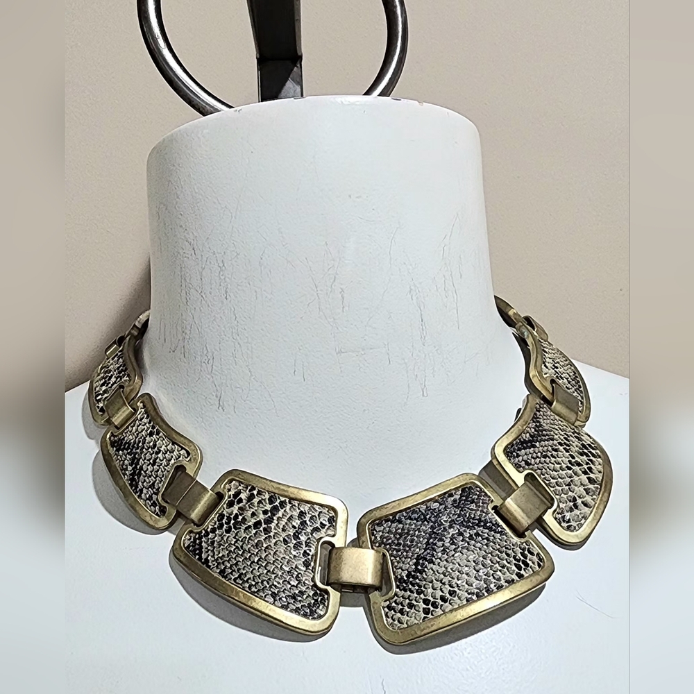 BCBG MaxAzaria Snake Print Necklace